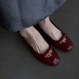 KYLETHOMASW  -  Sheepskin Version~New French Niche Round-Toe Bow Strap Summer Chunky Heel Open-Toe Sandals