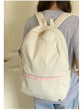 KYLETHOMASW  -  High-capacity Women Students Simple Backpack Preppy Y2k Aesthetic Casual Travel Backpacks All Match Fashion Kawaii Schoolbags