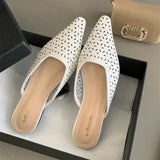 Kylethomasw Summer Hollow Flat Women's Slippers Comfortable Soft Bottom Non-slip Casual Fashion Sandals Women Pantuflas Mujer