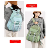 KYLETHOMASW  -  Multi-Compartment Student Backpack Large Capacity Wide Straps School Bag Lightweight Wear-resistant Children's Shoulder Backpack