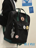 KYLETHOMASW  -  Schoolbag Female High School Students Retro Contrast College Style School Junior Students Casaul Laptop Backpack Girls