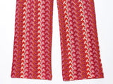 KYLETHOMASW  -  New Autumn Women Vintage High Waist Striped Crochet Knitted Pants Casual Trousers