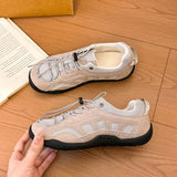 KYLETHOMASW  -  Summer New Pull-Out Elastic Band Ugly-Cute Sneakers for Women, Lightweight, Non-Slip Outdoor Hiking and Training Shoes
