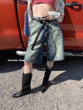 KYLETHOMASW  -  Summer New Korean Slim Denim Women Shorts Loose Casual Blue High Waist Shorts Female Fashion Street Simple Basic Woman Shorts
