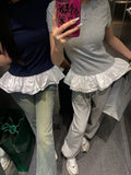 Kylethomasw Basic White T-shirts Women Coquette Short Sleeve Top for Girls Patchwork Balletcore Summer Fashion Tees Korean Style Ins
