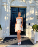 KYLETHOMASW  -  Vacation outfits party dresses for women Summer mini bodycon dress white evening dresses short black halter dress backless