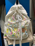 KYLETHOMASW  -  Y2K Student Graffiti Canvas Backpacks Girls All-match Harajuku Large Capacity Girl Backpack Simple Fashion Drawstring Bags