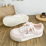 KYLETHOMASW  -  Fashion Women's Shoes Sweet Style Round Head Casual Shoes for Woman Comfort Lace Chunky Sneakers Designer Shoes Zapatos De Mujer
