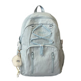 KYLETHOMASW  -  Women's Large Capacity Drawstring Backpack Female Fresh Aesthetic Daily School Book Bag New Fashion Trend Back Pack