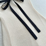 KYLETHOMASW  -  Women Knit Strapless Backless Bowknot Long Midi Dress 2025 Summer Sexy Night Club Party Evening Holiday Street White Dresses