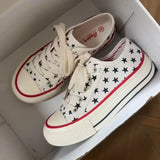 KYLETHOMASW  -  Casual Star Low-Top Canvas Shoes Soft Thick Sole Summer Hot Style Unique Design Breathable Versatile Sneakers