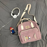 KYLETHOMASW  -  Kawaii Backpack Women Back Pack Cute Mochila Japanese High School Girls Backpack School Bags for Teenage Girls Multi Pockets Sac