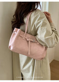 KYLETHOMASW  -  Korean Style Minimalist Solid Color Single Shoulder Crossbody Bag Women Large Capacity Fashionable Texture Handheld Tote Bag...