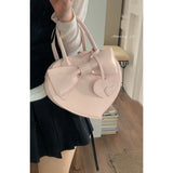 KYLETHOMASW  -  Fashion Sweet Bow Peach Heart Bag Versatile Crossbody Bags Korean Handbag for Women