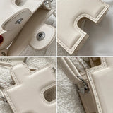 Kylethomasw Stylish Mini Mobile Phone Bag Summer Candy Colors Women's Bag Trend Crossbody Bag Hollow Out Puzzle Shape Lady Shoulder Bag
