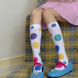KYLETHOMASW  -  Original New Colorful Polka Dot Summer Calf Socks Sweet Trendy Girl Velvet Y2K Japanese Mid Calf Socks Dress Playful Stockings