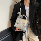 KYLETHOMASW  -  Sweet Square Jk Mochila Small Square Mochilas Mujer Bow School Bag Preppy Style Backpack 2025 New Teenage Girls Backpacks