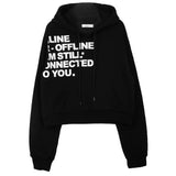 Kylethomasw  -  Streetwear Letter Printed Loose Long-sleeved Sweatshirt Women 2024 Winter New Korean Fashion All Match Hooded Hoodie