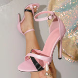 KYLETHOMASW  -  Summer Open Toe Buckle Strap Woman Sandals Street Style Sexy Thin High Heels Wedding Banquet Prom Female Shoes