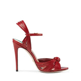 Kylethomasw High Quality Narrow Strap Woven Design Gold High Heels Women Sexy Open Toe Ankle Strap Heeled Sandals Elegant Banquet Dress Shoe
