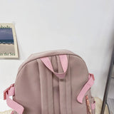 KYLETHOMASW  -  Women Backpack Multi-Pocket Nylon Girls Schoolbag Kawaii Girl Travel Student Bag