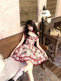 KYLETHOMASW  -  French Vintage Sweet Floral Long Dresses 2026 Spring Summer New Lace Countryside Princess Mini Dress Fairy Causal Party Outfits