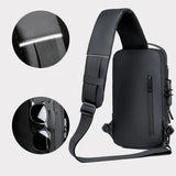 KIylethomasw Top Men Multifunction Fashion Travel Sport Sling Bag Male USB Charging Anti-theft Password Riding Motorcycle Chest Packs Package