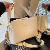KYLETHOMASW  -  Women Luxury Shoulder Bag Large Capacity Daily Tote Handbag Adjustable Strap Bucket Crossbody Bag Ladies Outdoor Bag