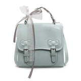 KYLETHOMASW  -  Sweet Square Jk Mochila Small Square Mochilas Mujer Bow School Bag Preppy Style Backpack 2025 New Teenage Girls Backpacks