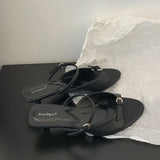 KYLETHOMASW  -  Fashion Shallow Elegant Women Low Heel Pumps Shoes Casual Female Slides Footwear Slip On Ladies Heeled Sandals Shoes