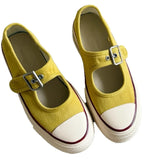 KYLETHOMASW  -  Thick Bottom Mary Jane Shoes Breathable Hollow out Canvas Versatile Summer New Style Metal Decorated Mid Heel Casual Women's Foo