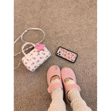 KYLETHOMASW  -  Summer Hot Girls Floral Y2k Hand Bag Women Harajuku Cylinder Handle Messenger Bag Purse Female Dopamine Crossbody Bags