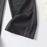 KYLETHOMASW  -  French Minimalist Grey High WaistedLeg Casual Pants  Straight Women Fashion Office Ladies Winter Trousers