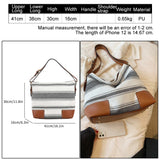 Kylethomasw Fashion Stripe Totes Women Purse Large Capacity Soft Handbag for Women Classic Female Hobos Shoulder Bag HI-Q Girl Underarm Bag