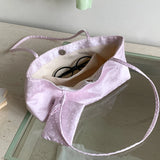 KYLETHOMASW  -  Elegant Floral Jacquard Underarm Bag Women Light Blue Satin Shoulder Bag With Small Pouch Vintage Ladies Daily Handbag Purse