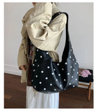 KYLETHOMASW  -  Luxury Design Y2k Aesthetic Office Lady Shoulder Bags Elegant All Match Dots Women's Handbags Korean Chic Fashion Underarm Bag