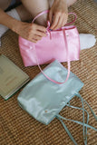 KYLETHOMASW  -  Hot Girls Satin Pink Shoulder Bags Women Fairycore Aesthetic Large Capacity Handbag Tote Bag Female Versatile Y2k Bags