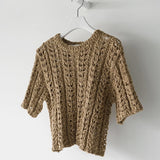 KYLETHOMASW  -  Summer Hollow Out Korean Women's Short Shirts O-Neck Bohemian Short Sleeve Knitted Sexy Tops Female