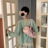 KYLETHOMASW  -  Vintage Pink Handbag Women Oil Wax Leather Multi Pocket Belt Buckle Design Underarm Bag Ladies Trendy Y2k Hot Girl Shoulder Bags