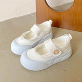 KYLETHOMASW  -  Tenis Feminino Jane Women's Shoes Spring New Popular Canvas Shoes Versatile Breathable Thick Sole with Skirt White Shoes