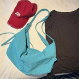KYLETHOMASW  -  Blue Harajuku Fashion Tote Bag Women Pleated Large Capacity Hobo Shoulder Bags Ladies Commute Everyday Versatile Crossbody Bag