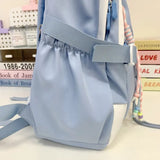 KYLETHOMASW  -  Women Students Contrast Color Patchwork Schoolbags Casual All Match Letter Printing Backpack Fashion Y2k Aesthetic Ins Backpacks