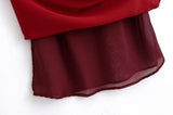 KYLETHOMASW  -  Sexy Women Ruffle V Neck Red Sling Long Dress Fashion Backless Sleeveless Elegant A-line Party Maxi Vestidos Summer