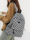 KYLETHOMASW  -  New Trendy Plaid Mochilas Mujer Korean Style Mochila Travel Bag Student Bolsas High Capacity Backpack Practical Bags for Woman