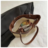 KYLETHOMASW  -  Summer New Fashionable Straw Commuter Tote Bag for Women Retro Single Shoulder Underarm Bags