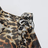 KYLETHOMASW  -  Women Ruffles Shoulder Lantern Sleeve Blouse Pullover Loose Tops Fashion Tie Bow Collar Perspective Shirt