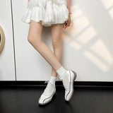 KYLETHOMASW  -  Women's Ballet Style Flats Fashion Lace-up Retro Mary Jane Casual Shoes Spring Summer Comfortable Lightweight Ballet Sneakers