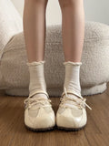 KYLETHOMASW  -  Retro Thick Bottom Heightening Mary Jane Shoes Fashionable Summer Slip-On Soft Bottom Ballet Style Women's Footwear