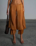 KYLETHOMASW  -  Spring Summer New Bubble Cuffed Long Pants Casual Fashion Pleated Wide Leg Pants Elegant Personality Loose Fit Nine Points El...