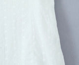 KYLETHOMASW  -  Bow Lace Trim White Sling Mini Sexy Dresses  Sweet Women Elegant A-line Cotton Summer Dress Night Out Robe